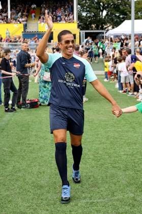 Jorge Gonzalez beim Benefiz-Fußballspiel Kicken mit Herz 2023 zu Gunsten des Herzzentrums des UKE im Stadiun Hoheluft. Hamburg, 03.09.2023