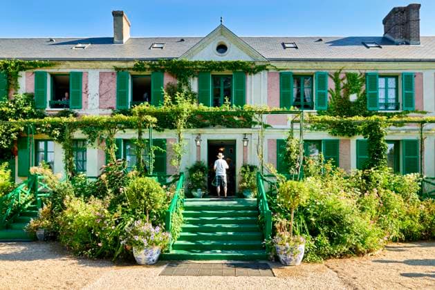Giverny Normandy France. The house of Monet from the garden Giverny Normandy France. The house of Monet from the garden Copyright: xZoonar.com MarcoxBriviox 19413525