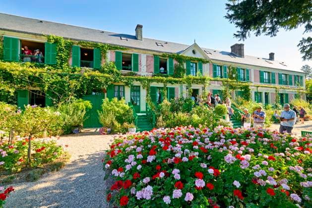 Giverny Normandy France. The house of Monet from the garden Giverny Normandy France. The house of Monet from the garden Copyright: xZoonar.com MarcoxBriviox 19413757