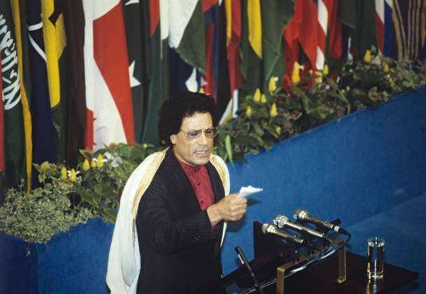 Muammar Gaddafi 478661 01.09.1986 Lybian leader Muammar Gaddafi attends the 9th Conference of the Non-Aligned Countries in Belgrade. RIA Novosti Sputnik Harare Zimbabwe  Copyright: xRIAxNovostix