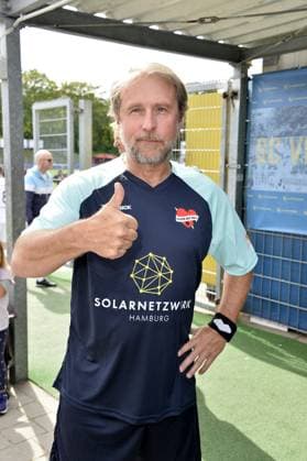 Bjarne Maedel beim Benefiz Fussballspiel Kicken mit Herz zugunsten der Kinder Herzstation der Universitaetsklinik Eppendorf in Hamburg am 03.09.2023