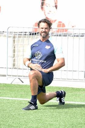Stephan Luca beim Benefiz Fussballspiel Kicken mit Herz zugunsten der Kinder Herzstation der Universitaetsklinik Eppendorf in Hamburg am 03.09.2023