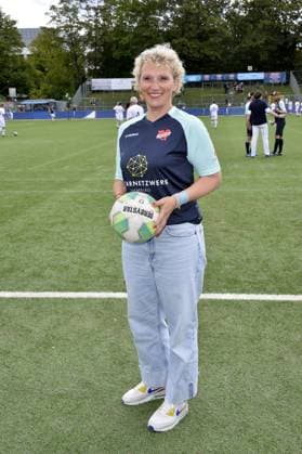 Julia Westlake beim Benefiz Fussballspiel Kicken mit Herz zugunsten der Kinder Herzstation der Universitaetsklinik Eppendorf in Hamburg am 03.09.2023