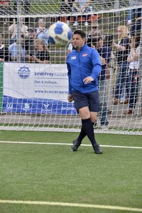 Tim Maelzer beim Benefiz Fussballspiel Kicken mit Herz zugunsten der Kinder Herzstation der Universitaetsklinik Eppendorf in Hamburg am 03.09.2023