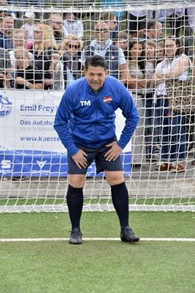 Tim Maelzer beim Benefiz Fussballspiel Kicken mit Herz zugunsten der Kinder Herzstation der Universitaetsklinik Eppendorf in Hamburg am 03.09.2023