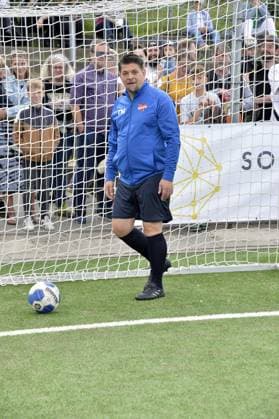 Tim Maelzer beim Benefiz Fussballspiel Kicken mit Herz zugunsten der Kinder Herzstation der Universitaetsklinik Eppendorf in Hamburg am 03.09.2023