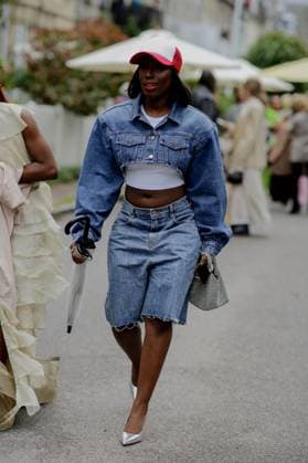 CPH SS24 - DAY 2 Stine Goya Street style, Ashlee Janelle Danso arriving at Stine Goya Spring-Summer 2024 show, during Copenhagen Fashion Week, Denmark, on August 9th, 2023. Photo by Marie-Paola Bertrand-Hillion ABACAPRESS.COM Copenhagen Denmark  Copyright: xBertrand-HillionxMarie-Paola ABACAx 866306_003 Bertrand-HillionxMarie-Paola ABACAx 866306_003