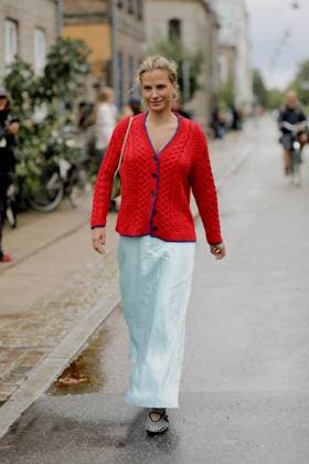 CPH SS24 - DAY 2 Stine Goya Street style, Mija Knezevic arriving at Stine Goya Spring-Summer 2024 show, during Copenhagen Fashion Week, Denmark, on August 9th, 2023. Photo by Marie-Paola Bertrand-Hillion ABACAPRESS.COM Copenhagen Denmark  Copyright: xBertrand-HillionxMarie-Paola ABACAx 866306_049 Bertrand-HillionxMarie-Paola ABACAx 866306_049