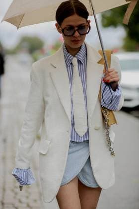 CPH SS24 - DAY 2 Stine Goya street style, Tania Dudu arriving at Stine Goya Spring-Summer 2024 show, during Copenhagen Fashion Week, Denmark, on August 9th, 2023. Photo by Marie-Paola Bertrand-Hillion ABACAPRESS.COM Copenhagen Denmark  Copyright: xBertrand-HillionxMarie-Paola ABACAx 866306_102 Bertrand-HillionxMarie-Paola ABACAx 866306_102