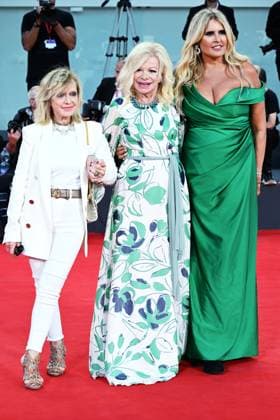 Venice, 80th Venice Film Festival 2023, Evening 6. Red Carpet Diva and Woman. In the photo Rita Pavone, Sandra Milo, Tiziana Rocca  Copyright: xManuelexMangiarottix xipa-agencyx xPoolxPhotoxEventsx02x IPA_IPA40064751