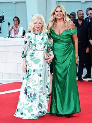 Venice, 80th Venice Film Festival 2023, Evening 6. Red Carpet Diva and Woman. In the photo Sandra Milo and Tiziana Rocco  Copyright: xManuelexMangiarottix xipa-agencyx xPoolxPhotoxEventsx02x IPA_IPA40064795