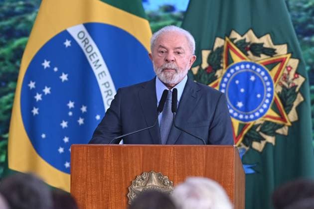 BRASÍLIA, DF - 05.09.2023: LULA DIA DA AMAZÔNIA - Photo, President Lula. This Tuesday (5) President Lula participates in the Amazon Day Ceremony and homologates indigenous lands alongside the Minister of the Environment Marina Silva and Sonia Guajajara, Minister of Indigenous Peoples of Brazil. x2429696x  TonxMolina