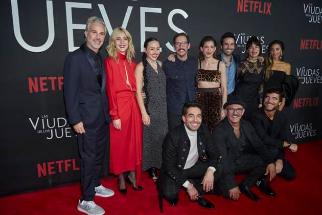 September 5, 2023, Mexico City, Mexico: (L-R) Juan Pablo Medina, Cassandra Ciangherotti, Zuria Vega,Humberto Hinojosa, Irene Azuela, Pablo Cruz Guerrero, Mayra Hermosillo, Sofia Sisniega, Omar Chaparro, Gerardo Trejoluna, Alfonso Basabe pose for photos during the red carpet of the Premier for ‘The Widows of Thursdaysâ€⠢ (Las Viudas de los Jueves) Netflix original series . on September 5, 2023 in Mexico City, Mexico. Mexico City Mexico - ZUMAe321 20230905_zia_e321_156 Copyright: xJaimexNogalesx
