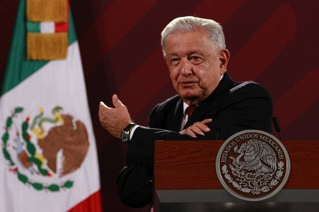 07 de septiembre de 2023 en Ciudad de Mo xico, Mo xico: El presidente de Mo xico, Andro s Manuel LoÂ³pez Obrador, habla en la conferencia maoÂ±anera frente a reporteros en palacio nacional, el 07 de septiembre de 2023 en la Ciudad de Mo xico, Mo xico. (Foto por Carlos Santiago Grupo Eyepix) Eyepix Group Mexico City Mexico - ZUMAe321 20230907_zia_e321_019 Copyright: xCarlosxSantiagoxRochax