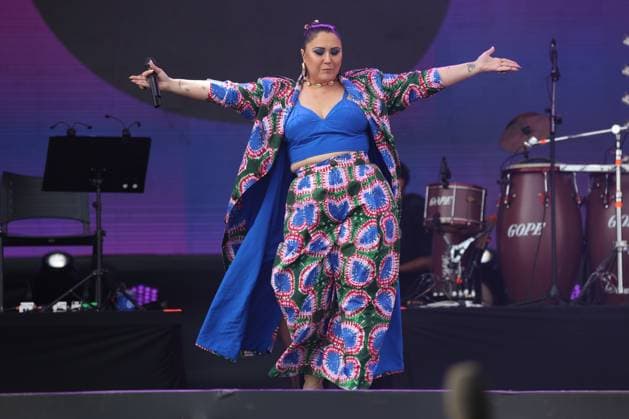 RECORD DATE NOT STATED Singer Maria Rita s show at the festive The Town Sao Paulo (SP), 07 09 2023 - FESTIVAL THE TOWN SP Show Maria Rita, one of the biggest references in national music, opens the shows on The One stage, this Saturday (7), at the Interlagos racetrack in Sao Paulo . (Foto: Leco Viana Thenews2 imago images) Singer Maria Rita s show at the festive The Town  Copyright: xLecoxVianax