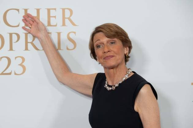Elke BUEDENBENDER, Büdenbender, First Lady, Ehefrau von Frank Walter Steinmeier, Roter Teppich, Red Carpet Show, Ankunft, arrival, Verleihung des Deutschen Radiopreises 2023 in Hamburg am 07.09.2022,