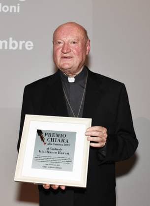 Milan, Italy Card.Gianfranco Ravasi Chiara Lifetime Achievement Award 2023 at the Tale Festival 2023 talks and answers Beppe Severgnini s questions about the church and social life today In the photo:Card.Gianfranco Ravasi Chiara Lifetime Achievement Award 2023  Copyright: xNickxZonnax xipa-agency.netx xNickxZonnax IPA_IPA40209981