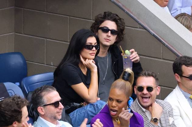 Kylie Jenner and Timothee Chalamet at The US Open - New York Hot new couple Kylie Jenner and Timothee Chalamet attend the men s final at The US Open in New York City, NY, USA on September 10, 2023. Photo by Dylan Travis ABACAPRESS.COM New York NY  Copyright: xDylanxTravis ABACAx 867137_001 DylanxTravis ABACAx 867137_001