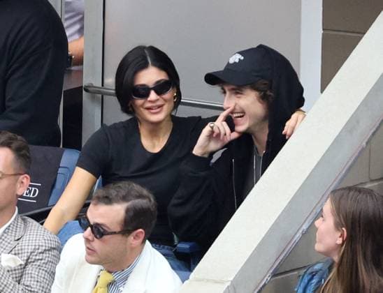 Kylie Jenner and Timothee Chalamet at The US Open - New York Hot new couple Kylie Jenner and Timothee Chalamet attend the men s final at The US Open in New York City, NY, USA on September 10, 2023. Photo by Dylan Travis ABACAPRESS.COM New York NY  Copyright: xDylanxTravis ABACAx 867137_009 DylanxTravis ABACAx 867137_009