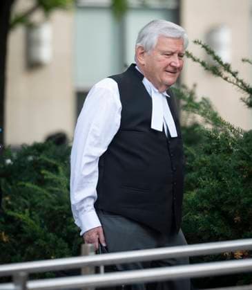 September 11, 2023, Toronto, ONT, CANADA: Brian Greenspan, the lawyer representing Peter Nygard, arrives at the Toronto Court House, on Monday, September 11, 2023. Toronto CANADA  - ZUMAc35_ 20230911_zaf_c35_010 Copyright: xTijanaxMartinx