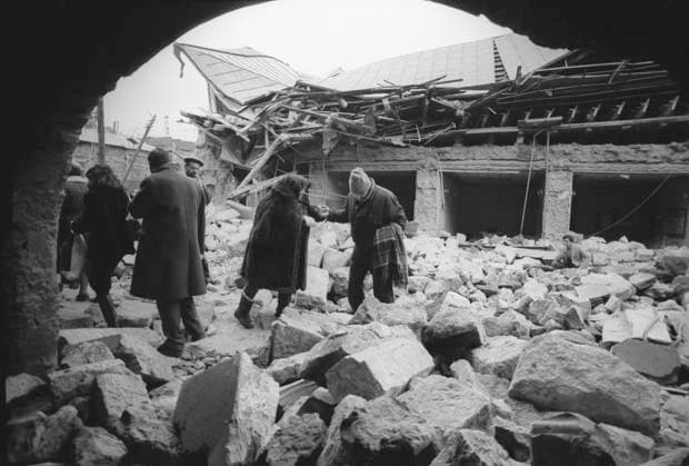 Earthquake in Armenia 1026522 08.12.1988 Earthquake aftermath. A quake took place in the northern regions of Armenia on December 7, 1988. Its magnitude exceeded 10 points in the epicenter (Spitak). Igor Mikhalev Sputnik Spitak Armenia  Copyright: xIgorxMikhalevx