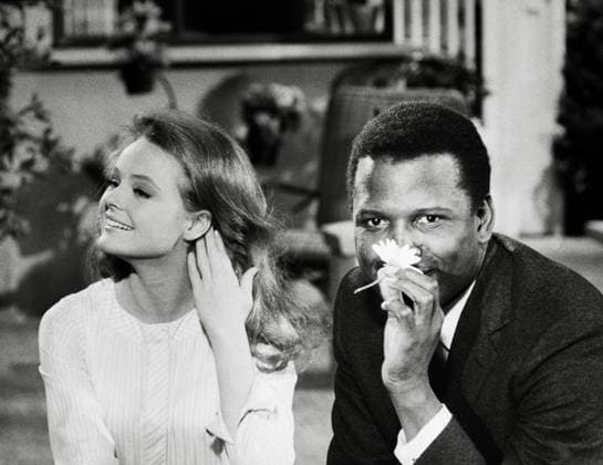 Katharine Houghton, Sidney Poitier, Guess Who s Coming to Dinner (1967). Photo credit: Columbia Pictures (File Reference 34580-204THA)  Copyright: xCinemaxLegacyxCollection ThexHollywoodxArchivex xxx34578bb-041THA The Hollywood Archive