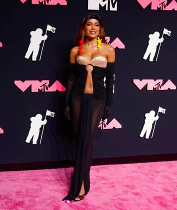 Performer Anitta arrives on the red carpet at the 2023 MTV Video Music Awards VMA s at the Prudential Center in Newark, New Jersey, on Tuesday, September 12, 2023.  NYP20230912113 JOHNxANGELILLO