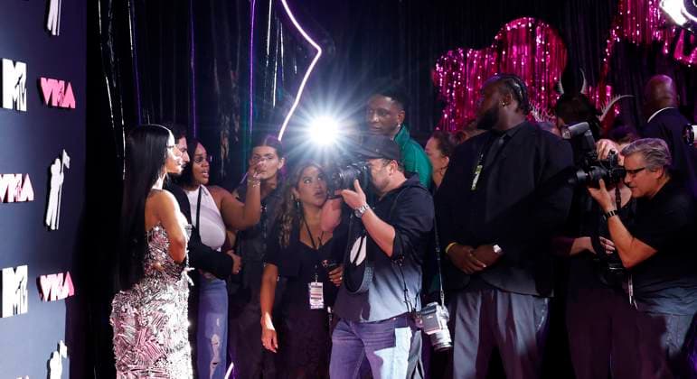 Cardi B arrives on the red carpet at the 2023 MTV Video Music Awards VMA s at the Prudential Center in Newark, New Jersey, on Tuesday, September 12, 2023.  NYP20230912147 JOHNxANGELILLO