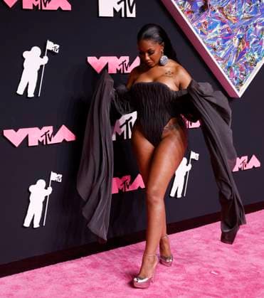 Yung Miami arrives on the red carpet at the 2023 MTV Video Music Awards VMA s at the Prudential Center in Newark, New Jersey, on Tuesday, September 12, 2023.  NYP20230912157 JOHNxANGELILLO