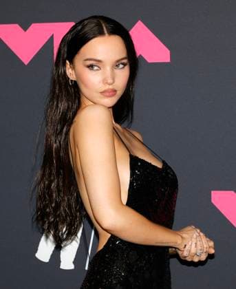 Dove Cameron arrives in the press room at the 2023 MTV Video Music Awards VMA s at the Prudential Center in Newark, NJ on Tuesday, September 12, 2023.  NYP20230912801 JASONxSZENES