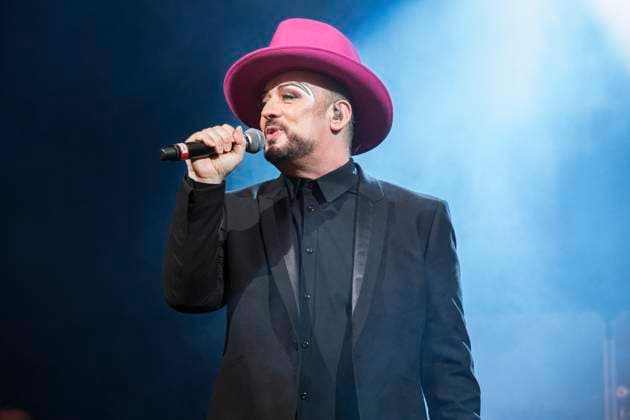 Culture Club perform at Haydock Park Racecourse Singer Boy George of Culture Club performs at Haydock Park Racecourse, England, 22nd July 2017., Credit:Mike Gray Avalon  Copyright: xMikexGrayx xAvalonx 0514552523