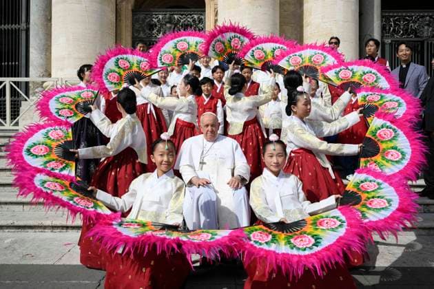 Bilder des Jahres 2023, News 09 September News Themen der Woche KW37 News Bilder des Tages September 13, 2023, VATICAN CITY, VATICAN CITY: Pope Francis leads the weekly general audience, Vatican City, 13 September 2023. ANSA MASSIMO PERCOSSI VATICAN CITY VATICAN CITY  - ZUMAa110 20230913_zaf_a110_028 Copyright: xUsxVaticanxMediax
