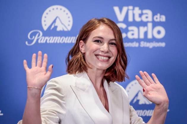 Entertainment Themen der Woche KW37 News Bilder des Tages Photcall of Paramount tv series Vita da Carlo second season, Rome, Italy 13 Sept 2023 Ludovica Martino attends the photcall of Paramount tv series Vita da Carlo second season, Rome, Italy 13 Sept 2023, Credit:Cristiano Minichiello Avalon italy, Rome  Copyright: xCristianoxMinichiellox xAvalonx 0805002688