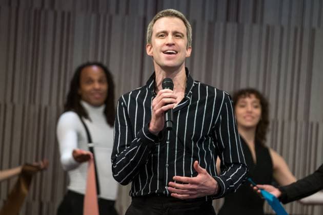 September 13, 2023, New York City, NY, United States of America: Gavin Creel performs during the ribbon cutting ceremony for the Perelman Performing Arts Center in lower Manhattan, New York City, on September 13, 2023. The performing arts center, built at ground zero in lower Manhattan, is meant to open on September 19, 2023, with the first of five concerts focused on the theme of refuge. New York City United States of America - ZUMAv122 20230913_aap_v122_056 Copyright: xWilliamxVolcovx