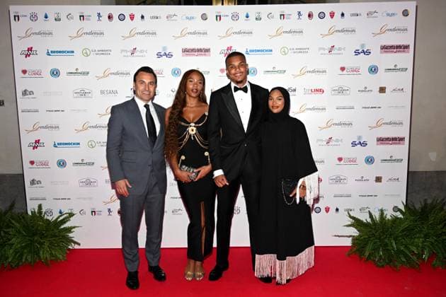 Milan, Gentleman Award 2023 - in the photo Mailck Thiaw family  Copyright: xSimonexComix xipa-agency.netx xComi Terenghix IPA_IPA40279615