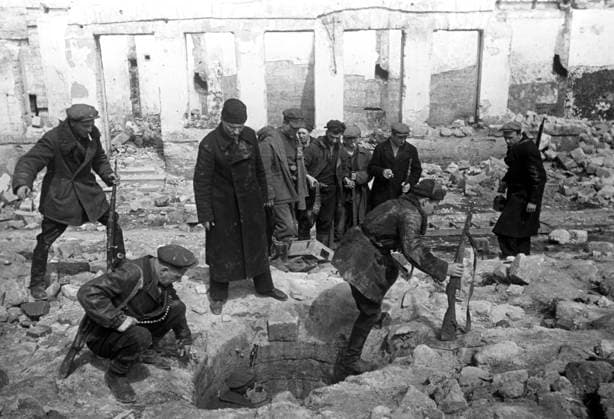 Liberation of Odessa 603950 10.04.1944 The Great Patriotic War of 1941-45. Liberation of Odessa. Guerrillas abandon the catacombs. Zelma Sputnik Odessa Ukraine  Copyright: xZelmax
