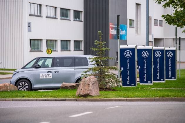 Das Volkswagen-Werk in Zwickau. *** The Volkswagen plant in Zwickau