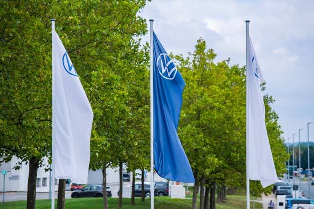 Das Volkswagen-Werk in Zwickau. *** The Volkswagen plant in Zwickau