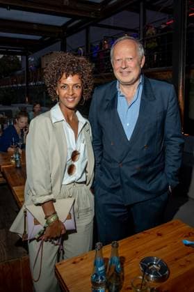 Award - Deutscher Schauspielpreis 2023 Dennenesch Zoude und Axel Milberg bei der Verleihung Deutscher Schauspielpreis 2023 im Spindler und Klatt am 15.09.2023 in Berlin. Copyright: xEventpressxKochanx