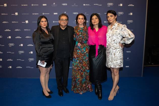 Award - Deutscher Schauspielpreis 2023 Mohammad Ali Behboudi, Mariam Claren, Melika Foroutan, Pegah Ferydoni, Jasmin Tabatabai bei der Verleihung Deutscher Schauspielpreis 2023 im Spindler und Klatt am 15.09.2023 in Berlin. Copyright: xEventpressxKochanx