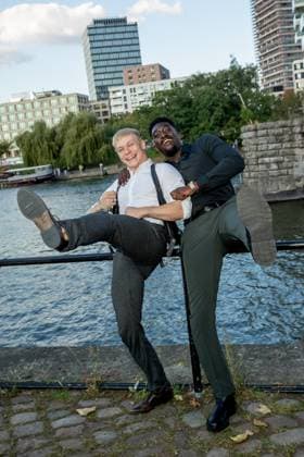 Award - Deutscher Schauspielpreis 2023 Julius Nitschkoff und Farba Dieng bei der Verleihung Deutscher Schauspielpreis 2023 im Spindler und Klatt am 15.09.2023 in Berlin. Copyright: xEventpressxKochanx