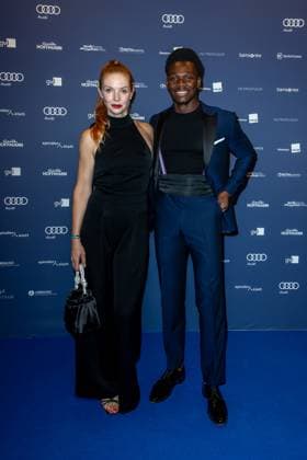 Award - Deutscher Schauspielpreis 2023 Pheline Roggan und Bless Amada bei der Verleihung Deutscher Schauspielpreis 2023 im Spindler und Klatt am 15.09.2023 in Berlin. Copyright: xEventpressxKochanx