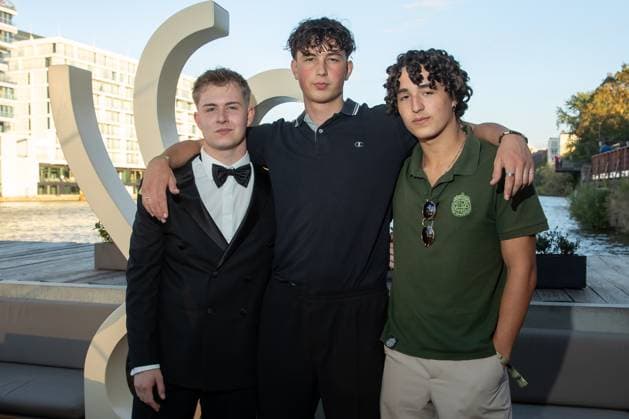 Award - Deutscher Schauspielpreis 2023 Vincent Wiemer, Levy Rico Arcos, Rafael Luis Klein-Heßling bei der Verleihung Deutscher Schauspielpreis 2023 im Spindler und Klatt am 15.09.2023 in Berlin. Copyright: xEventpressxKochanx