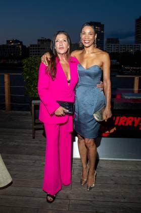 Award - Deutscher Schauspielpreis 2023 Katy Karrenbauer und Annabelle Mandeng bei der Verleihung Deutscher Schauspielpreis 2023 im Spindler und Klatt am 15.09.2023 in Berlin. Copyright: xEventpressxKochanx