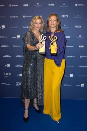 Award - Deutscher Schauspielpreis 2023 Gesine Cukrowski und Silke Burmester bei der Verleihung Deutscher Schauspielpreis 2023 im Spindler und Klatt am 15.09.2023 in Berlin. Copyright: xEventpressxKochanx