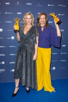 Award - Deutscher Schauspielpreis 2023 Gesine Cukrowski und Silke Burmester bei der Verleihung Deutscher Schauspielpreis 2023 im Spindler und Klatt am 15.09.2023 in Berlin. Copyright: xEventpressxKochanx