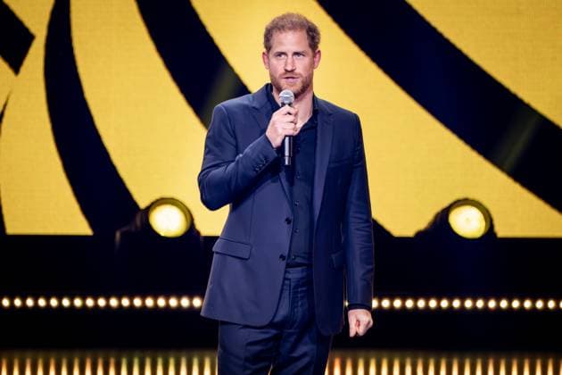Bilder des Jahres 2023, Entertainment 09 September Entertainment Themen der Woche KW37 Entertainment Bilder des Tages Closing Ceremony der Invictus Games 2023 Prinz Harry, Duke of Sussex bei seiner Rede bei der Closing Ceremony bei den Invictus Games 2023 in Duesseldorf, Duesseldorf, 16.09.2023 Duesseldorf Nordrhein-Westfalen Deutschland *** Closing Ceremony of the Invictus Games 2023 Prince Harry, Duke of Sussex during his speech at the Closing Ceremony at the Invictus Games 2023 in Duesseldorf, Duesseldorf, 16 09 2023 Duesseldorf North Rhine Westphalia Germany