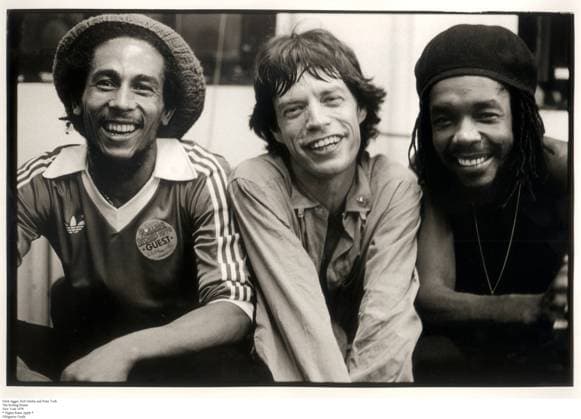 Mick Jagger, Bob Marley and Peter Tosh The Rolling Stones New York 1978 * Hig Mick Jagger, Bob Marley and Peter Tosh The Rolling Stones New York 1978 * Higher Rates Apply * Obligatory Credit, Credit:Michael Putland Avalon  Copyright: xMichaelxPutlandx xAvalonx 0787463674