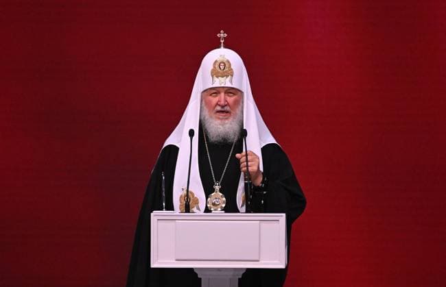 Russia Moscow Mayor Inauguration 8520087 18.09.2023 Patriarch Kirill of Moscow and All Russia attends an inauguration ceremony for Moscow Mayor-elect Sergei Sobyanin at the Zaryadye Concert Hall in Moscow, Russia. Grigory Sysoev Sputnik Moscow Russia  Copyright: xGrigoryxSysoevx