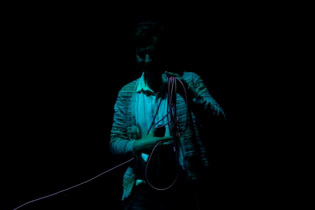 September 19, 2023, Toronto, ON, Canada: Dan Mangan leaves the stage at Massey Hall after performing during the Polaris Music Prize Gala in Toronto, on Tuesday, Sept. 19, 2023. Toronto Canada  - ZUMAc35_ 20230919_zaf_c35_169 Copyright: xSpencerxColbyx